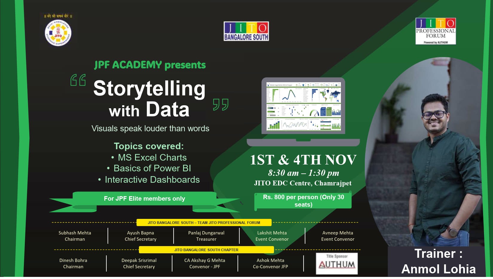 JPF Bangalore Story Telling with Data