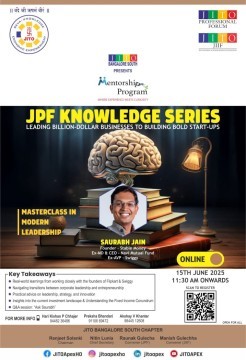 JPF Knowledge Series â€” Mr. Saurabh Jain